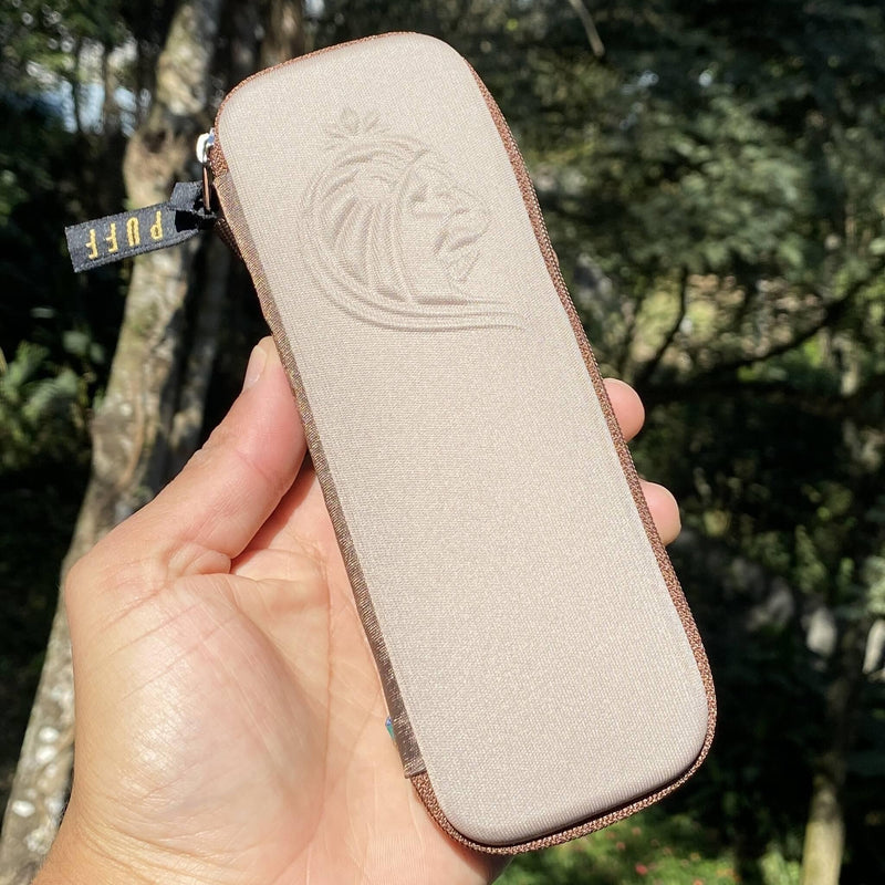 Kit Raw Classic – Case Puff Slim bege