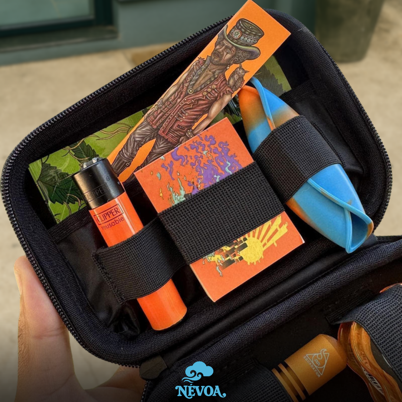 Kit Orange Haze 2.0 – Case Puff Classic preto