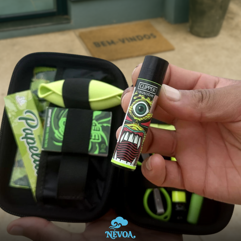Kit Green Monster – case Puff Classic preto