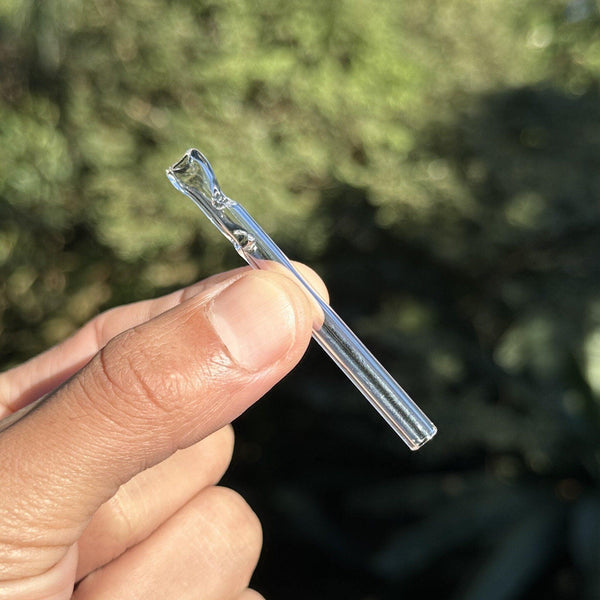 Piteira de vidro 7cm 6mm