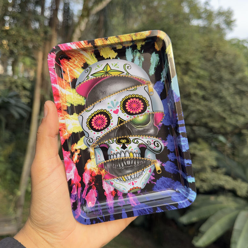 Bandeja de metal Mexican Skull