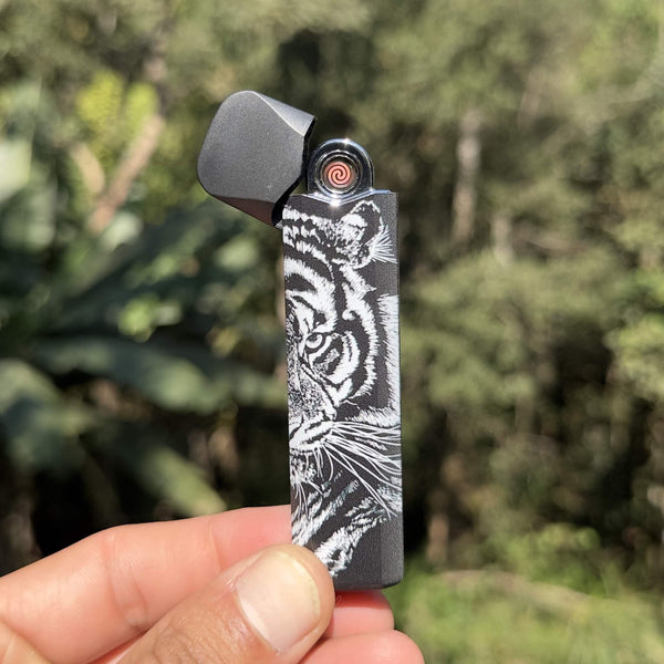 Isqueiro elétrico recarregável USB – Tigre
