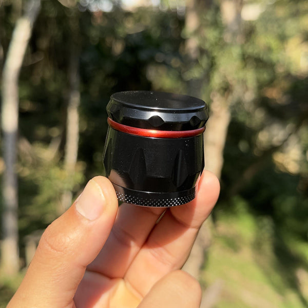 Dichavador de metal Tambor vermelho 4 partes – 40mm