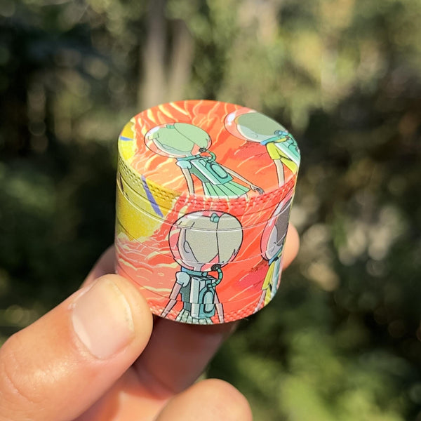 Dichavador de metal Morty e Jessica 4 partes – 40mm