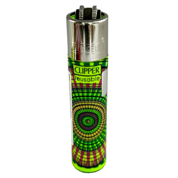 Isqueiro Clipper grande – Mandala Green