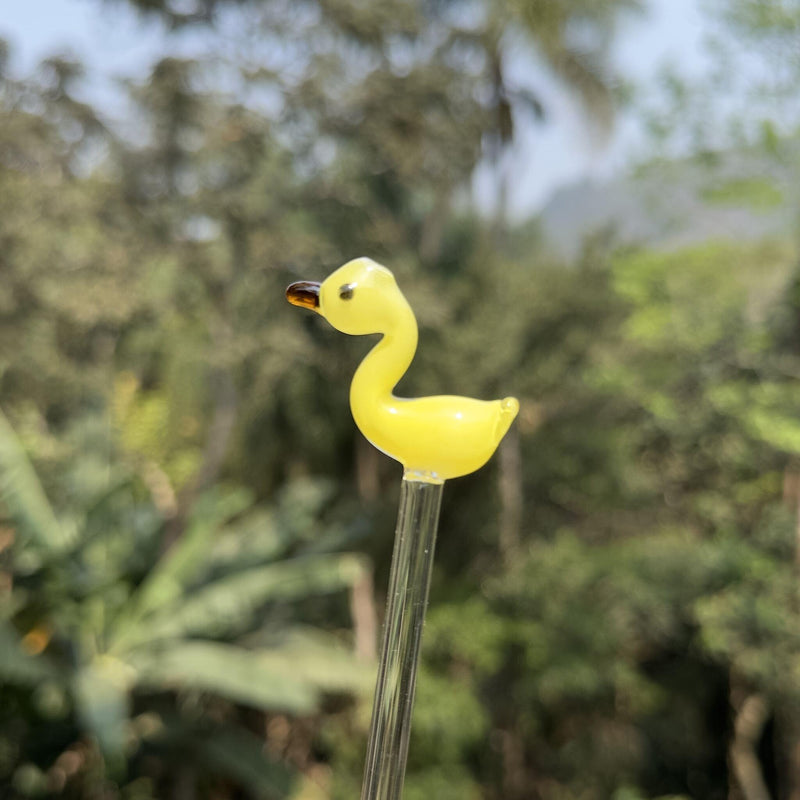 Piteira de vidro Yellow Duck