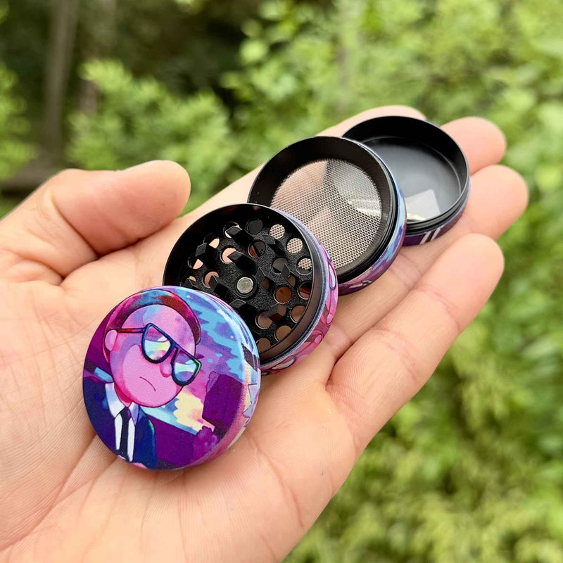 Dichavador de metal Rick and Morty MIB – 4 partes 40mm