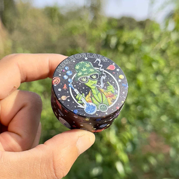 Dichavador de metal Alien Bong – 3 partes 50mm