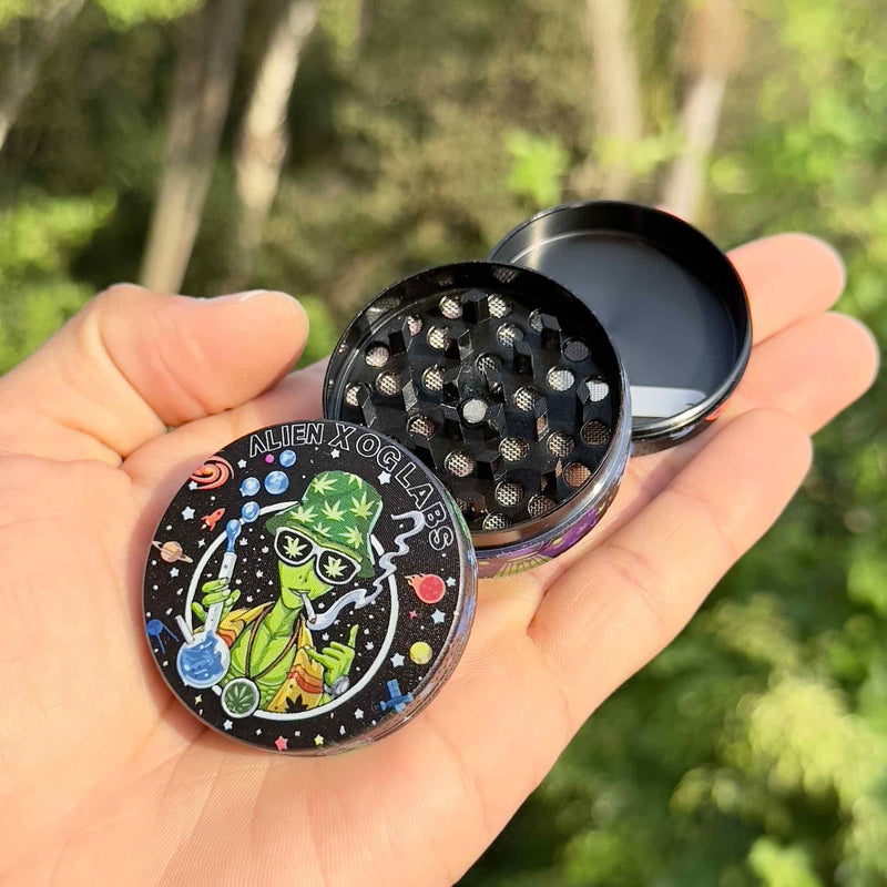 Dichavador de metal Alien Bong – 3 partes 50mm