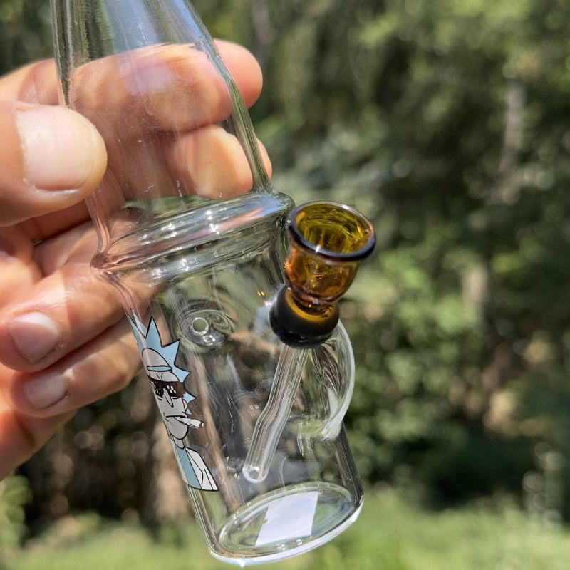 Bong de vidro Rick garrafa – ambar