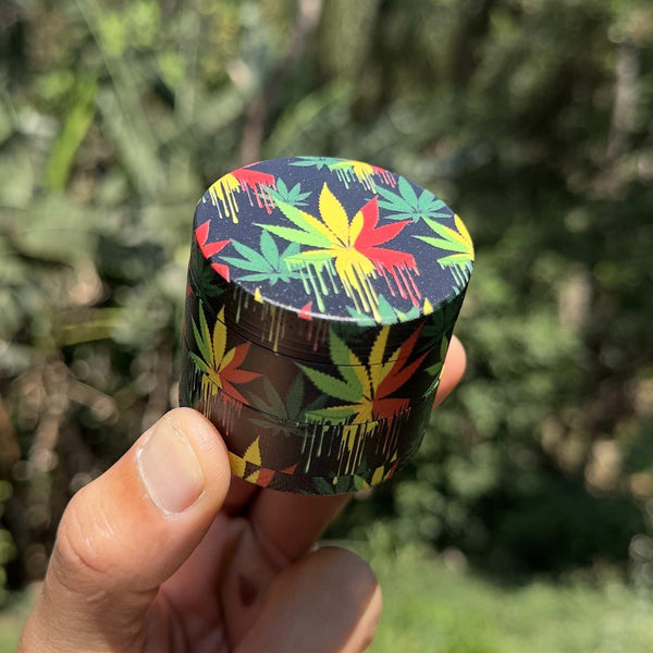 Dichavador de metal Hemp Rasta – 4 partes 50mm