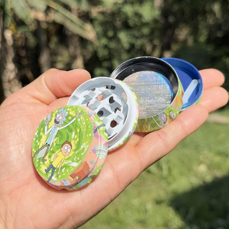 Dichavador de metal tambor Rick and Morty III – 4 partes 50mm