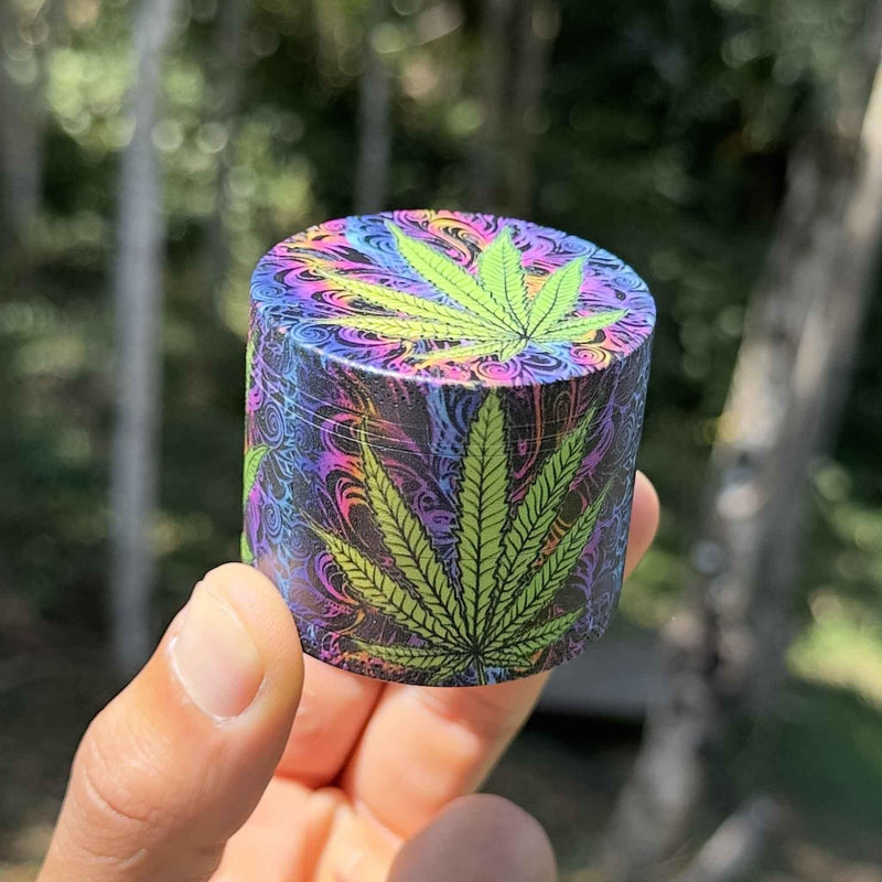 Dichavador de metal Hemp Colors – 4 partes 50mm