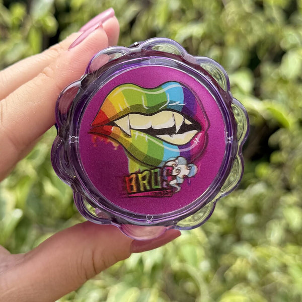 Dichavador de Acrílico Bros 3D – Roxo