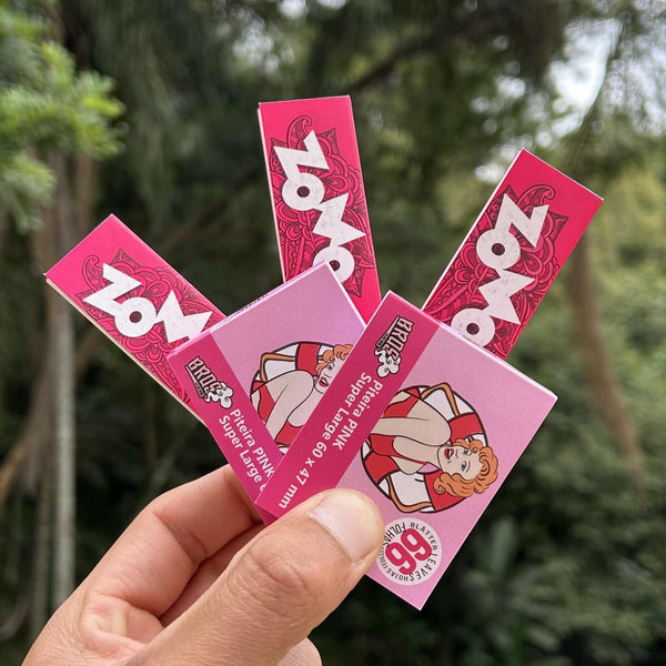 Combo de Abastecimento Pink Girl – 3 sedas Zomo + 2 Piteiras de papel Bros