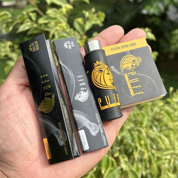 Combo Abastecimento Puff Life – 2 Sedas + 1 Isqueiro + 1 Piteira de papel