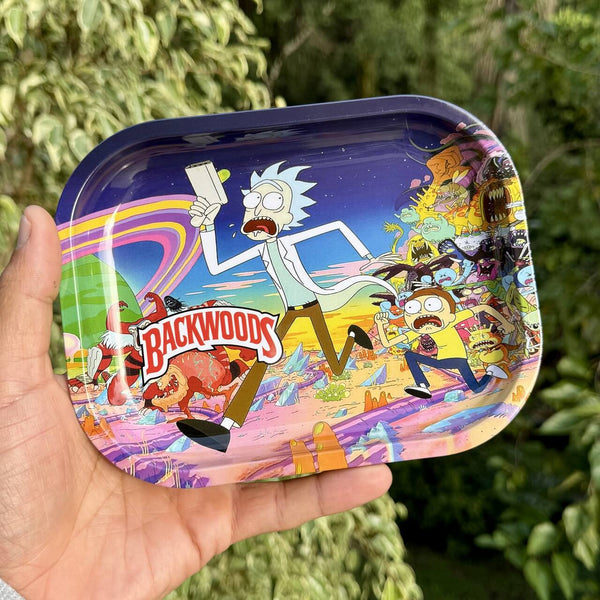 Bandeja de Metal Rick and Morty – Run Backwoods