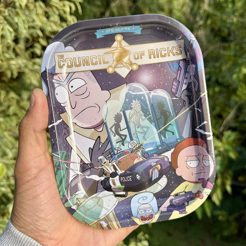 Bandeja de Metal Rick and Morty – Conselho dos Ricks