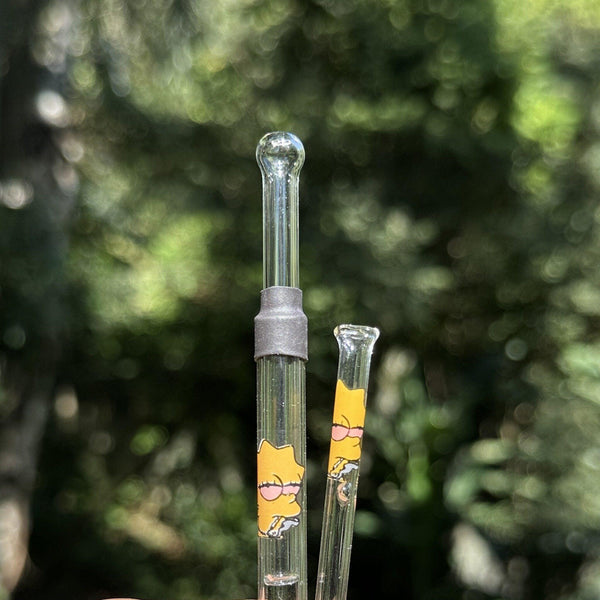 Combo Seda de vidro + Piteira Lisa Simpsons