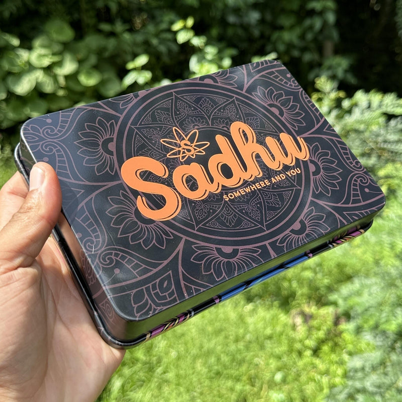 Lata de armazenamento tampa bandeja Sadhu III