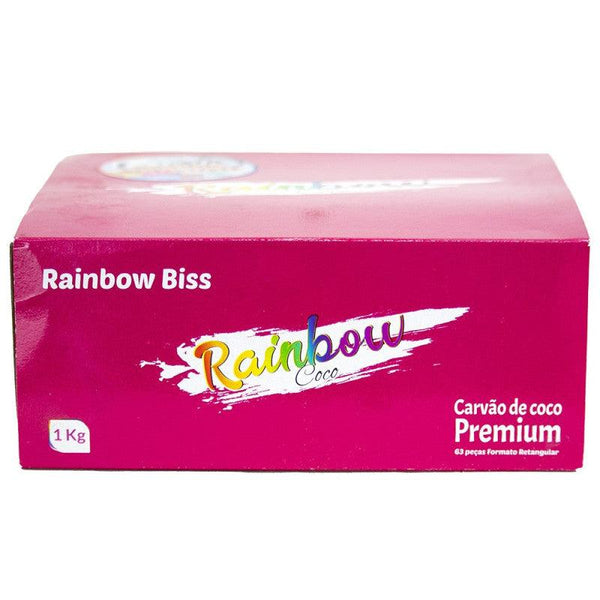 Carvão Narguile Rainbow Coco Biss 1kg
