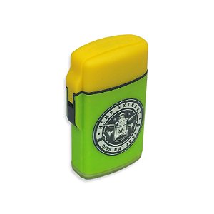 Isqueiro Maçarico Zengaz Natal Hemp Leaf - Mix Preto Verde