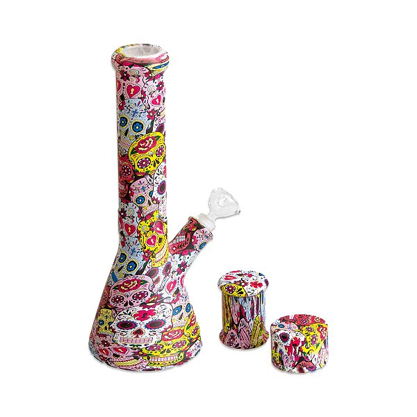 Bong Set - Caveira Mexicana