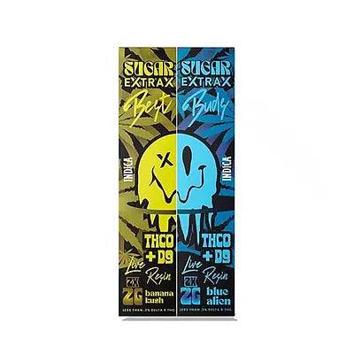 SUGAR EXTRAX BEST BUDS VAPE DESCARTÁVEL DE RESINA VIVA | 2 PACOTES