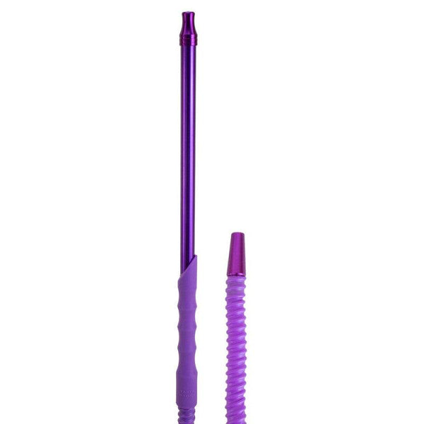 Mangueira Narguile Alumínio Handle de Silicone PVC Maleável Lavável Roxo