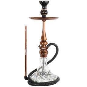 Narguile Marajah Umbrella Nano Branco Metal Dourado Vaso Brisas Prato Coroa Pequeno Rosh Alusi Take Gold Completo