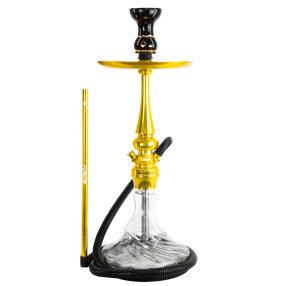 Narguile Marajah Umbrella Nano Branco Metal Dourado Vaso Brisas Prato Coroa Pequeno Rosh Alusi Take Gold Completo