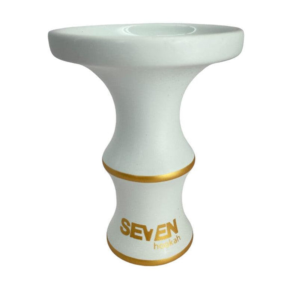 Rosh Narguile Seven Bowl Premium Matte White Gold