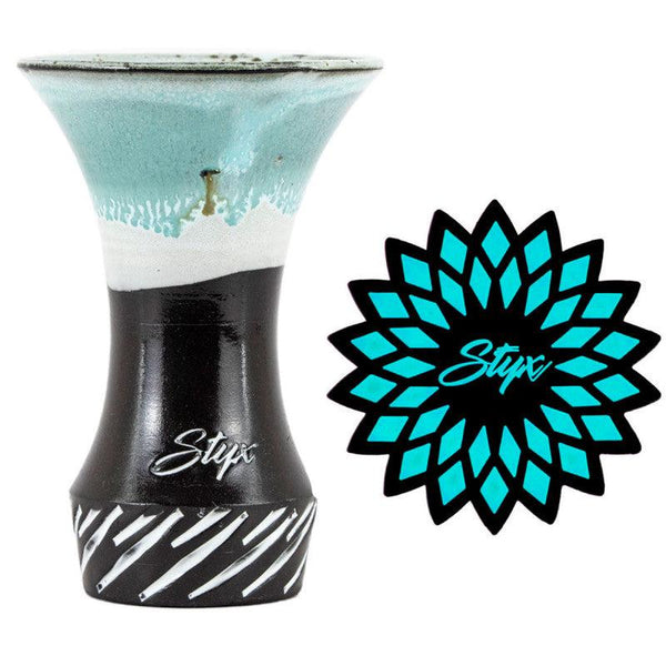 Rosh Narguile Styx Black Esmeralda + Tapete Para Rosh Styx