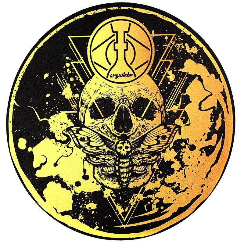 Tapete para Base Arguilebr Caveira Dourado