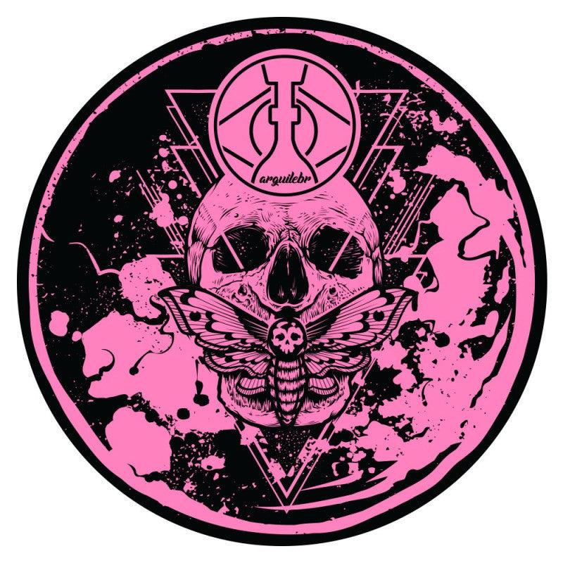 Tapete para Base Arguilebr Caveira Rosa