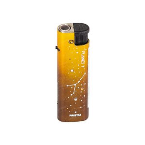 Isqueiro Maçarico Firestar Signos (Virgem) - Mix Prata Preto