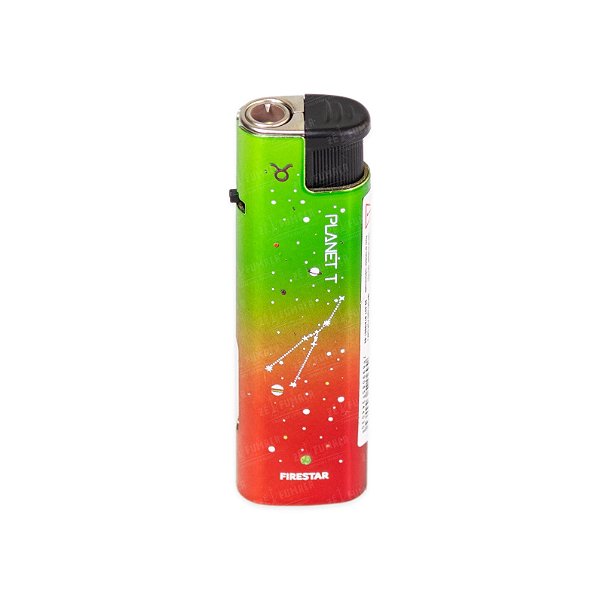 Isqueiro Maçarico Firestar Signos (Touro) - Mix Verde Vermelho