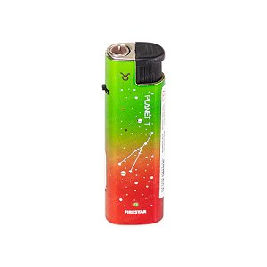 Isqueiro Maçarico Firestar Signos (Virgem) - Mix Prata Preto